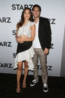LOS ANGELES, CA - FEBRUARY 12: Melissa Barrera and Carlos Miranda at the STARZ TCA Red Carpet Event at 71Above in Los Angeles, California on February 12, 2019. Copyright: xFayexSadoux
