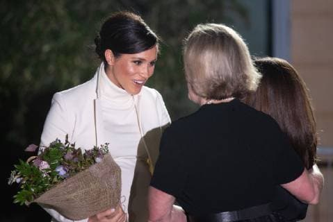 (190213) -- LONDON, Feb. 13, 2019 (Xinhua) -- Meghan, Duchess of Sussex, attends a gala performance of The Wider Earth in support of the Queen s Commonwealth Trust & the Queen s Commonwealth Canopy at the Natural History Museum in London, Britain, Feb. 12, 2019. (Xinhua Ray Tang) BRITAIN-LONDON-DUKE AND DUCHESS OF SUSSEX-THE WIDER EARTH-GALA PERFORMANCE 