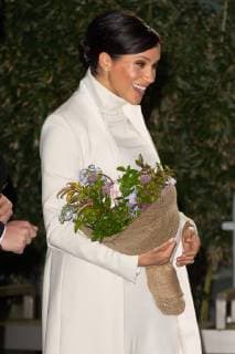 February 12, 2019 - London, London, United Kingdom - Meghan Duchess of Sussex arrives at the Natural History Museum gala performance of The Wider Earth in support of The Queen s Commonwealth Trust and The Queen s Commonwealth Canopy. London, United Kingdom. 12 February 2019 London United Kingdom  - ZUMAt138 20190212_zap_t138_008 Copyright: xRayxTangx