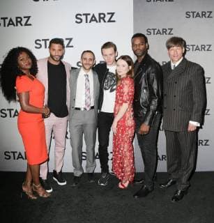 12 February 2019 - Los Angeles, California - Yetide Badaki, Ricky Whittle, Omid Abtahi, Bruce Langley, Emily Browning, Demore Barnes, Crispin Glover. 2019 Starz Winter TCA Tour held at 71Above. Photo Credit: PMA AdMedia 235272 2019-02-12 Etats-Unis  Copyright: xAdMediax STAR_235272_125