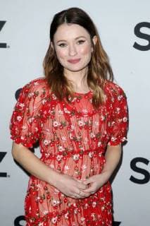 Emily Browning at the Starz Red Carpet Event on 12 02 2019 during the Winter TCA Tour in Los Angeles 2019 Winter TCA Tour Starz Red Carpet Event in Los Angeles