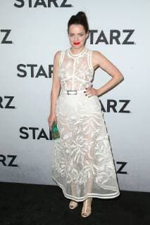 Roxane Mesquida at the Starz Red Carpet Event on 12 02 2019 during the Winter TCA Tour in Los Angeles 2019 Winter TCA Tour Starz Red Carpet Event in Los Angeles