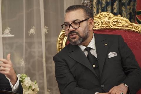 13-02-2019 King Mohammed VI of Morocco attends a signing of bilateral agreements at the royal palace of Agdal in Rabat, Morocco.  Copyright: xPPE xTHORTONx