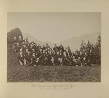 Water Commissioners at Royal Cottage, Loch Katrine; Thomas Annan (Scottish,1829 - 1887); Glasgow, Scotland; negative 1876; print 1877; Albumen silver print  Copyright: LCD2_180906_17575