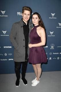 Falco Punch with girlfriend Sara at the 99Fire Films Award during the Berlinale 2019 at the Alexanderplatz substation Berlin 14 02 2019 Foto:xF.xKernx xFuturexImage