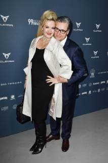 Felix O Adlon with wife Nina Adlon at the 99Fire Films Award during the Berlinale 2019 at the Alexanderplatz substation Berlin 14 02 2019 Foto:xF.xKernx xFuturexImage