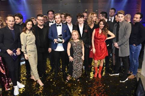 The jury with the prizewinners at the 99Fire Films Award during the Berlinale 2019 at the Alexanderplatz substation Berlin 14 02 2019 Foto:xC.xNiehausx xFuturexImage
