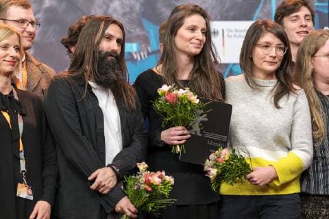 Award of the prize of the readers jury of the Tagesspiegel for the film MONSTRI on the occasion of the award ceremony of the 69 International Film Festival Berlin snapshot photography xSeeliger