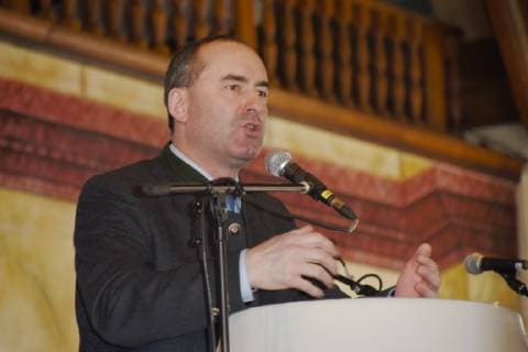 Hubert Aiwangee Minister Munich 18 02 19 Hofbraeuhaus Bayerischer Wirtshauskultur Award ceremony For favourite beer garden and Bavarian regulars table brother 2019 Competition Wirtshaus