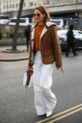 Arabella Greenhill attending the Margaret Howell show during London Fashion Week - Feb 17, 2019 - LFW: Fall 2019 Street Style Day 3, London England United Kingdom  Copyright: xValentinaxRanierix h_00581489