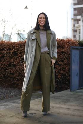 Eva Chen, Head of Fashion Partnerships at Instagram, attending the Victoria Beckham show during London Fashion Week - Feb 17, 2019 - LFW: Fall 2019 Street Style Day 3, London England United Kingdom  Copyright: xValentinaxRanierix h_00581382