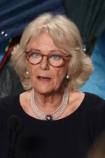 . 19 02 2019. London, United Kingdom. The Duchess of Cornwall in the front row at the Bethany Williams show at London Fashion Week for Autumn Winter 2019 .  xStephenxLockx xi-Imagesx IIM-19308-0011