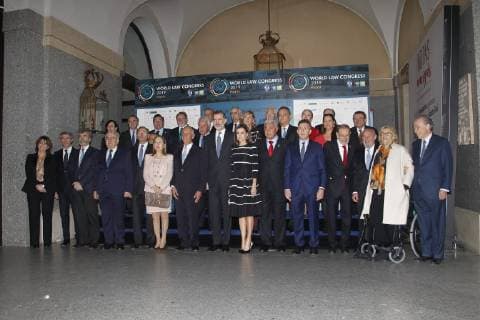 Spanish King Felipe VI and Queen Letizia Ortiz during the presentation of the World Peace Liberty Award in Madrid on Wednesday 20 February 2019 Cordon Press