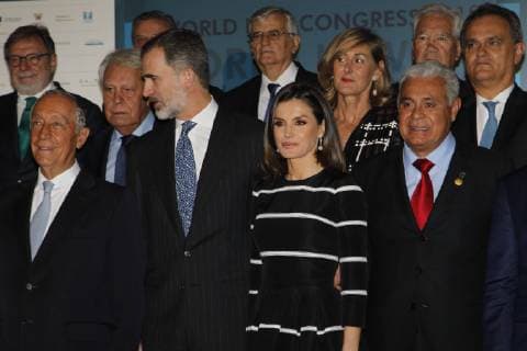 Spanish King Felipe VI and Queen Letizia Ortiz during the presentation of the World Peace Liberty Award in Madrid on Wednesday 20 February 2019 Cordon Press