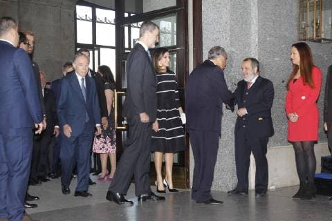 Spanish King Felipe VI and Queen Letizia Ortiz during the presentation of the World Peace Liberty Award in Madrid on Wednesday 20 February 2019 Cordon Press