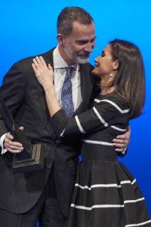 20-02-2019 Madrid Queen Letizia and King Felipe during the ‘’World peace & Liberty award’’ at the closing session of the ‘’World law congress, WLC, of the ‘’World jurist association, WJA at the royal theatre in Madrid. No Spain  Copyright: xPPE THORTONx