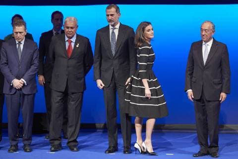 20-02-2019 Madrid Queen Letizia and King Felipe during the ‘’World peace & Liberty award’’ at the closing session of the ‘’World law congress, WLC, of the ‘’World jurist association, WJA at the royal theatre in Madrid. No Spain  Copyright: xPPE THORTONx
