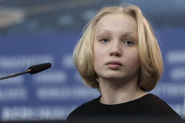 Actress Helena Zengel at the press conference for the film SYSTEMSPRENGER on the occasion of the 69th Berlin International Film Festival 69th Berlin International Film Festival