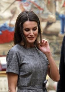 Spanish King Felipe VI and Queen Letizia Ortiz during the International Research Prize in the El Pardo Palace in Madrid on Wednesday 21 February 2019 Cordon Press