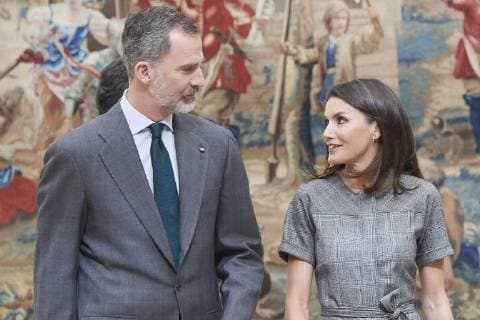 Entertainment Bilder des Tages 21-02-2019 Madrid Queen Letizia and King Felipe during the national research awards 2018 at the El Pardo palace in Madrid. No Spain  Copyright: xPPE THORTONx