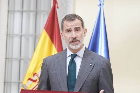 21-02-2019 Madrid Queen Letizia and King Felipe during the national research awards 2018 at the El Pardo palace in Madrid. No Spain  Copyright: xPPE THORTONx