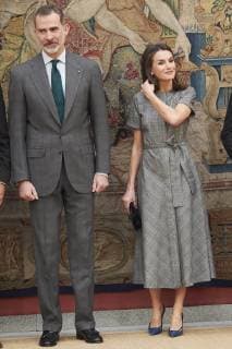 21-02-2019 Madrid Queen Letizia and King Felipe during the national research awards 2018 at the El Pardo palace in Madrid. No Spain  Copyright: xPPE THORTONx