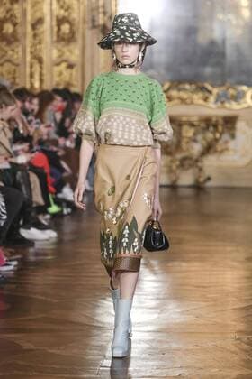 Milan Fashion Week Fashion Women Fall Winter 2019 - 2020. Vivetta Fashion Show In Photo: Model  Copyright: xRiccardoxGiordanox xIPAx xFotosickix 0