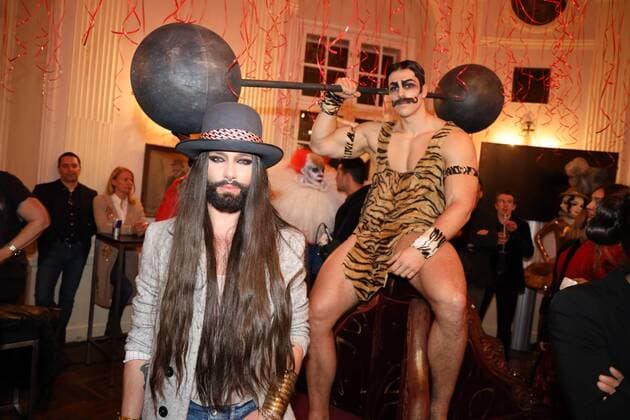 Entertainment Themen der Woche KW08 Entertainment Bilder des Tages Life Ball Style Bible Präsentation Wien, Lusthaus, 21. 02. 2019 CONCHITA, Tom NEUWIRTH *** Life Ball Style Bible Presentation Wien Lusthaus 21 02 2019 CONCHITA Tom NEUWIRTH