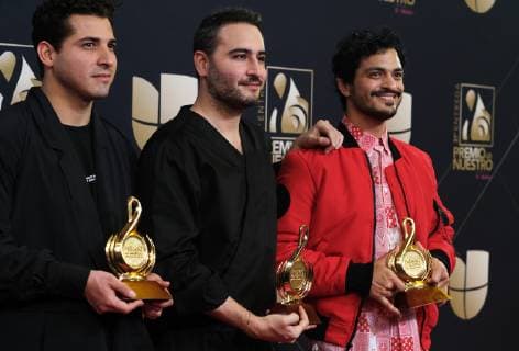 Reik appears backage with four awards at the 2019 Premio Lo Nuestro a La Musica at the American Airlines Arena in Miami, Florida, February 21, 2019.  MIA20190221172 GARYxIxROTHSTEIN