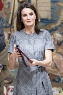 February 21, 2019 - Madrid, Spain - Queen Letizia of Spain during the delivery of the national research awards 2018 at El Pardo Palace in Madrid, Spain. 21 February. ( Borja B. Hojas COOLMedia NurPhoto) Madrid Spain  - ZUMAn230 20190221_zaa_n230_255 Copyright: xCoolmediax