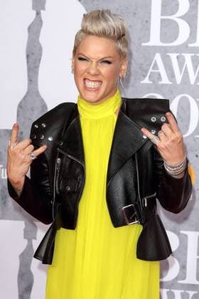 Pink upon arrival for the BRIT Awards ceremony on 20 02 2019 in London BRIT Awards 2019 in London