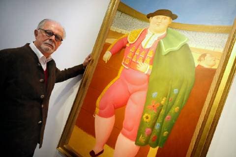 Colombian artist Fernando Botero poses for the photographer next to one of his works during an interview granted to Agencia Efe in Madrid, Spain, 21 February 2019 (issued on 22 February 2019). Botero, World s most valued Latin American artist, is to exhibit in Madrid after more than 20 years. Interview to Colombian artist Fernando Botero !ACHTUNG: NUR REDAKTIONELLE NUTZUNG!  Copyright: xJavierxLizonx GRAF1702 20190222-636864318146715214
