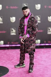 MIAMI, FL - FEBRUARY 21: Farruko at the 31st Annual Premio Lo Nuestro at the AmericanAirlines Arena in Miami, Florida on February 21, 2019. Copyright: xMajoxGrossix
