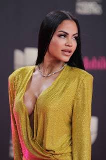 MIAMI, FL - FEBRUARY 21: Natti Natasha at the 31st Annual Premio Lo Nuestro at the AmericanAirlines Arena in Miami, Florida on February 21, 2019. Copyright: xMajoxGrossix
