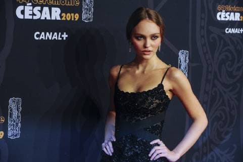 February 22, 2019 - Paris, Ile de FRANCE, France - Lily Rose Depp seen on the red carpet during the Cesar Film Awards 2019 at the Salle Pleyel in Paris, France. Paris France - ZUMAs197 20190222_zaa_s197_184 Copyright: xThierryxLexFouillex