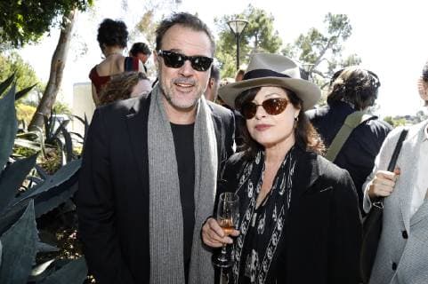 Sebastian Koch und Uschi Obermaier beim Empfang zu Ehren der deutschen Oscar-Nominierten 2019 in der Villa Aurora, Pacific Palisades. Los Angeles, 23.02.2019 *** Sebastian Koch and Uschi Obermaier at the reception in honour of the German Oscar nominees 2019 in the Villa Aurora Pacific Palisades Los Angeles 23 02 2019 Foto:xD.xBedrosianx xFuturexImage