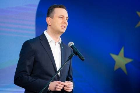 February 24, 2019 - Warsaw, Poland - Wladyslaw Kosiniak-Kamysz during a joint press conference of the European Coalition (five polish largest opposition parties) leaders in Warsaw, Poland on 24 February 2019. Five Polish opposition parties (Civic Platform, Modern party, Polish Peoples Party, Democratic Left Alliance and Polands Greens) on Sunday signed a coalition declaration, ahead of the upcoming European Parliament Elections, and created initiative billed as the European Coalition. Warsaw Poland  - ZUMAn230 20190224_zaa_n230_656 Copyright: xMateuszxWlodarczykx