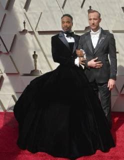 Billy Porter and Adam Smith arrive on the red carpet for the 91st annual Academy Awards at the Dolby Theatre in the Hollywood section of Los Angeles on February 24, 2019.  LAP20190224007 JIMxRUYMEN