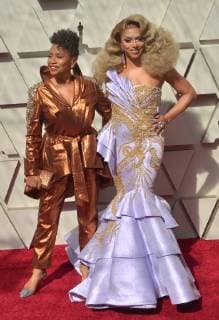 Jenifer Lewis and Shangela arrive on the red carpet for the 91st annual Academy Awards at the Dolby Theatre in the Hollywood section of Los Angeles on February 24, 2019.  LAP20190224019 JIMxRUYMEN