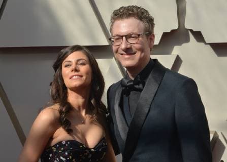 Nicholas Britell and Caitlin Sullivan arrive on the red carpet for the 91st annual Academy Awards at the Dolby Theatre in the Hollywood section of Los Angeles on February 24, 2019.  LAP20190224037 JIMxRUYMEN