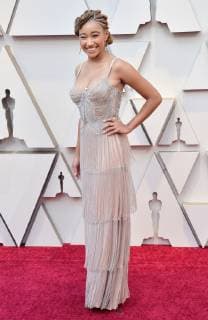 Amandla Stenberg arrives on the red carpet for the 91st annual Academy Awards at the Dolby Theatre in the Hollywood section of Los Angeles on February 24, 2019.  LAP20190224038 JIMxRUYMEN