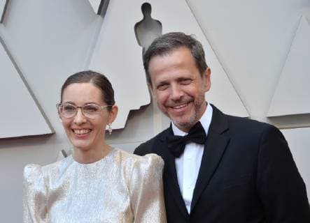 Fiona Crombie and Peter Knowles arrive on the red carpet for the 91st annual Academy Awards at the Dolby Theatre in the Hollywood section of Los Angeles on February 24, 2019.  LAP20190224052 JIMxRUYMEN