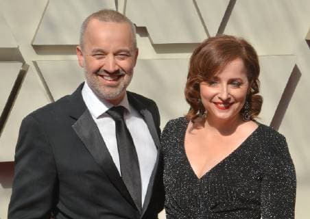 John Warhurst and Stephanie Warhurst arrive on the red carpet for the 91st annual Academy Awards at the Dolby Theatre in the Hollywood section of Los Angeles on February 24, 2019.  LAP20190224027 JIMxRUYMEN