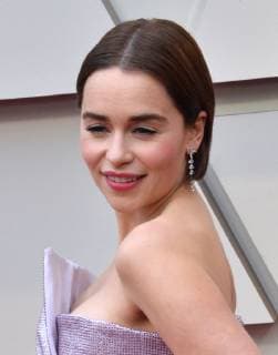 Emilia Clarke arrives on the red carpet for the 91st annual Academy Awards at the Dolby Theatre in the Hollywood section of Los Angeles on February 24, 2019.  LAP20190224068 JIMxRUYMEN