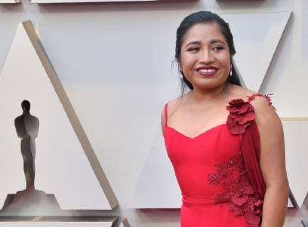 Nancy Garcia arrives on the red carpet for the 91st annual Academy Awards at the Dolby Theatre in the Hollywood section of Los Angeles on February 24, 2019.  LAP20190224073 JIMxRUYMEN
