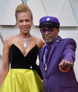 Spike Lee and Tonya Lewis Lee arrive on the red carpet for the 91st annual Academy Awards at the Dolby Theatre in the Hollywood section of Los Angeles on February 24, 2019.  LAP20190224077 JIMxRUYMEN