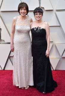 Betsy West and Julie Cohen arrive on the red carpet for the 91st annual Academy Awards at the Dolby Theatre in the Hollywood section of Los Angeles on February 24, 2019.  LAP20190224116 JIMxRUYMEN