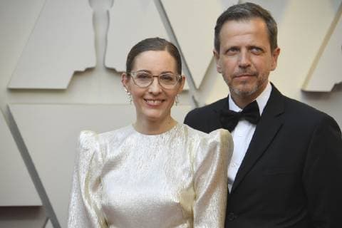 February 24, 2019 - Los Angeles, California, U.S - FIONA CROMBIE AND HUSBAND PETER KNOWLES during red carpet arrivals for the 91st Academy Awards, presented by the Academy of Motion Picture Arts and Sciences (AMPAS), at the Dolby Theatre in Hollywood. Los Angeles U.S. - ZUMAz03_ 20190224_zbp_z03_021 Copyright: xKevinxSullivanx