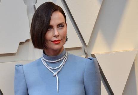 Charlize Theron arrives on the red carpet for the 91st annual Academy Awards at the Dolby Theatre in the Hollywood section of Los Angeles on February 24, 2019.  LAP20190224165 JIMxRUYMEN