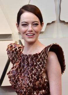 Emma Stone arrives on the red carpet for the 91st annual Academy Awards at the Dolby Theatre in the Hollywood section of Los Angeles on February 24, 2019.  LAP20190224183 JIMxRUYMEN